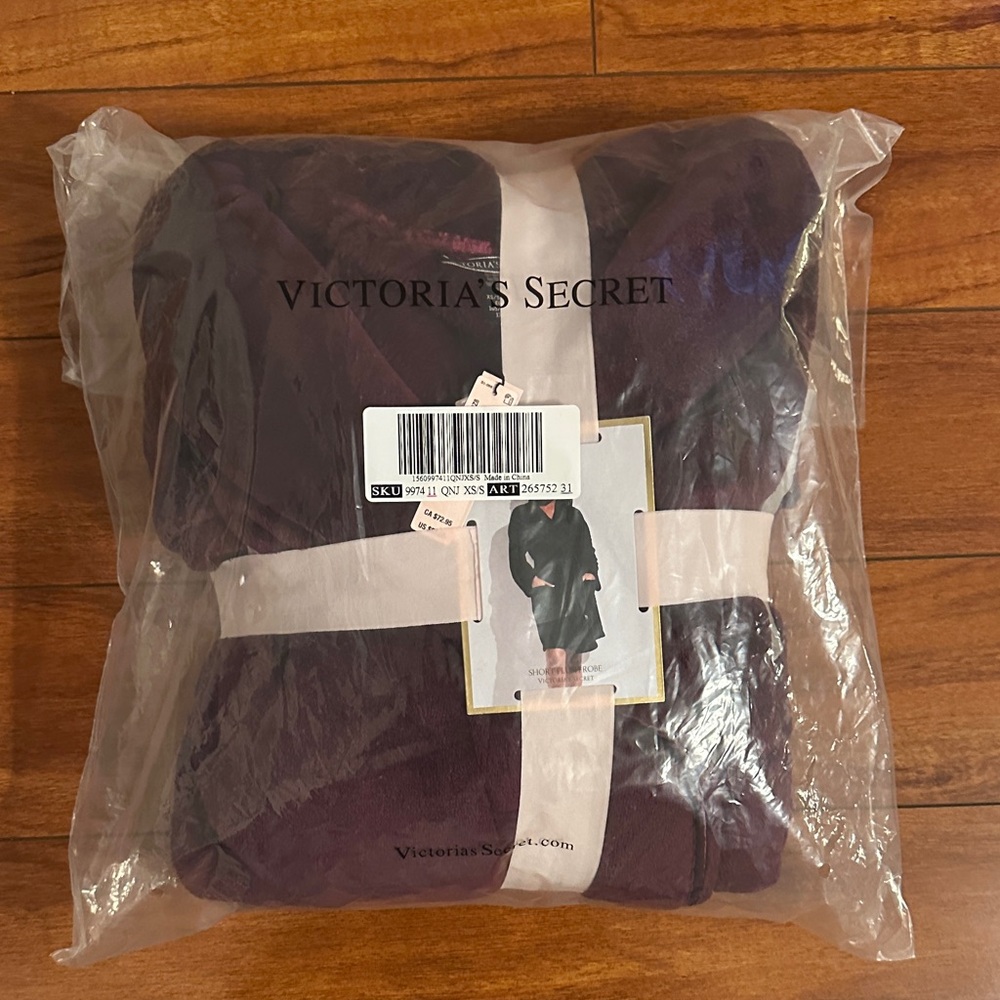 Victoria's Secret Deep Purple Plush Robe